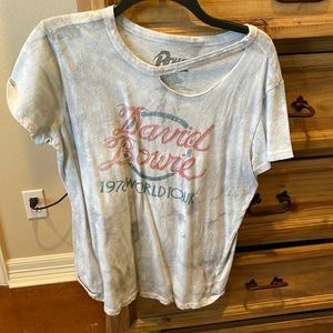 David Bowie destressed tee